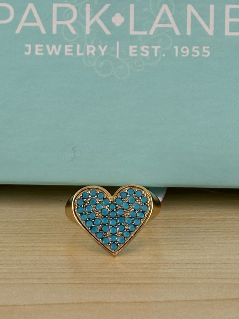 Park Lane Flirt Ring size 7 Turquoise Gold